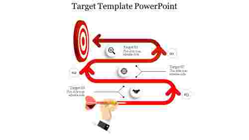 target template powerpoint-3-Red